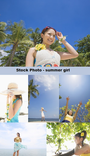 wallpaper summer girl. Stock Photo – summer girl