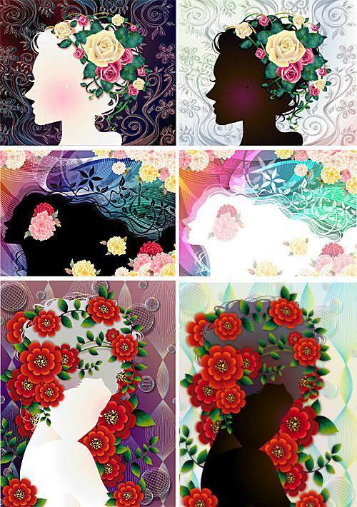 Flower Women Vector nicegfx.com