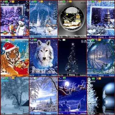 Winter theme for Nokia S40 nicegfx.com