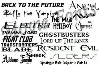 Film Fonts Collection nicegfx.com