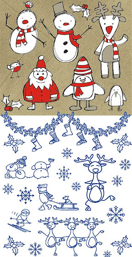 Christmas Sketch - Vector nicegfx.com