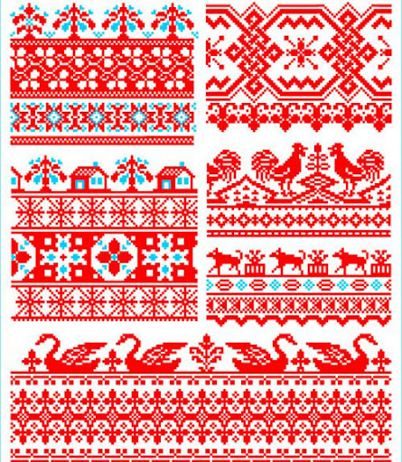 Russian Embroidery Ornament nicegfx.com