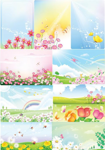 Summer Scenery in Vector nicegfx.com