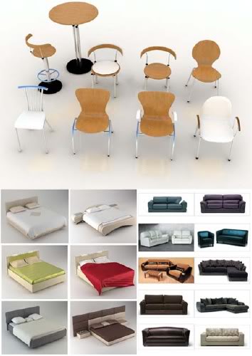 3D Models Furniture Collection nicegfx.com