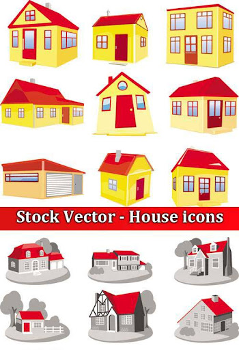 Stock Vector - House icons nicegfx.com