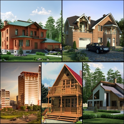 3D Houses-Buildings HD Wallpapers   nicegfx.com