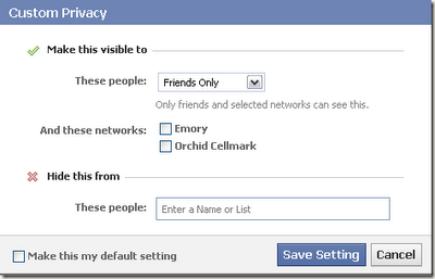 customprivacyfacebook thumb How to hide the Facebook status of certain persons
