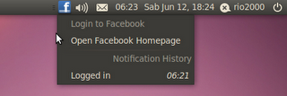 Screenshot Facebook Notifier Install on Ubuntu
