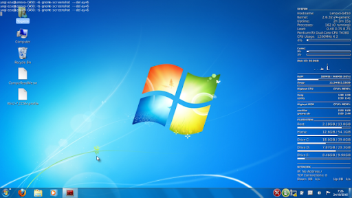 Windows Windows Easy steps to make Ubuntu Lucid be like Windows 7