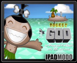 Pocket-God Pocket God Best selling games in the iPhone comes on facebook