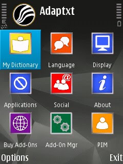 adaptxt1 Accelerate the writing of words as SMS, with adaptxt nokia s60v3