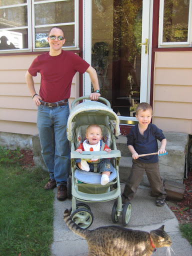 Justice on a family walk