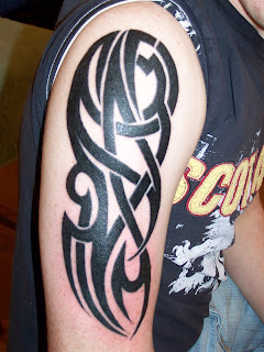 sleeve tribal flash tattoo