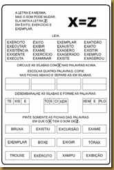 ALEGRIA DO SABER: Atividade X som de Z
