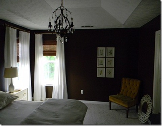 brown master bedroom
