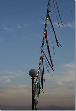 Casa de Vanlentia - via Vintage   Chic - luzes para uma festa ao ar livre