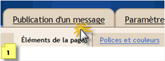 Publication d'un message