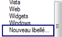 ajouter un libellé