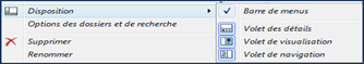 Volet de visualisation