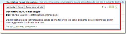 visualizzare contenuto email senza aprirla gmail
