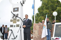 Juan Pablo de Jesús en Acto de Veteranos y Caídos de Malvinas