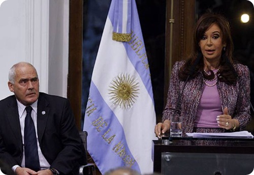 Cristina Fernandez y Enrique Meyer
