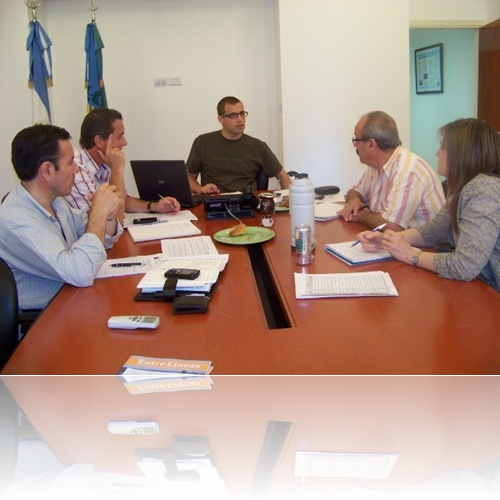 Marcelo Bonavita en reunión sobre plan de obras