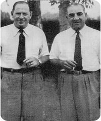 Lázaro Freidemberg con su socio José Cacace 1946