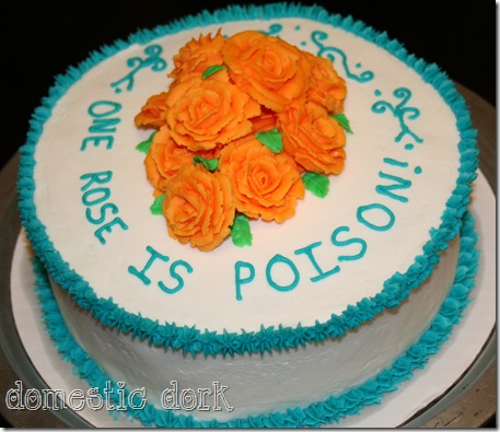 orange Wilton cake decorating class rose orange Wilton cake decorating class rose