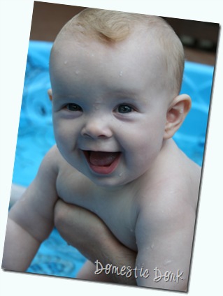 baby lucy swimming