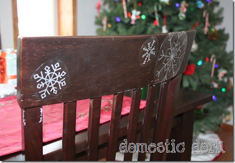 snowflake decal DIY craft tutorial