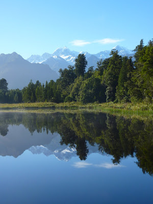 Reflections of Mt Cook & Mt Tasman in Lake Matheson