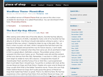 PhoenixBlue : habari themes