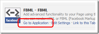 fbml go to application