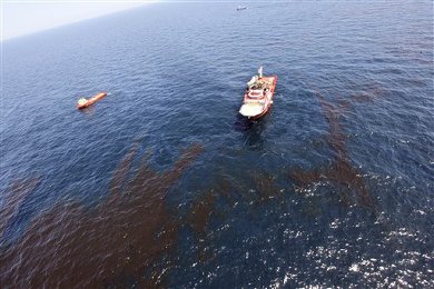 Oil slick in Gulf of Mexico