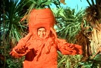 Man in carrot costume