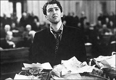 Jimmy Stewart's filibuster scene from 'Mr. Smith Goes to Washington'