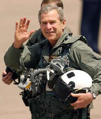 Bush in flight suit