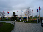 Flags a flying