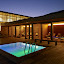 Badhaus am Abend - Wellness im Bregenzerwald