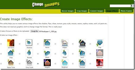 change images ridimensionare foto immagini online