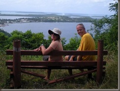 Katie and Steve admire the view from Mt. Talau
