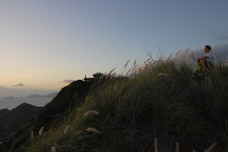 people are already at our spot on the bunker, so we'll watch from here.