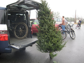 doesn't everyone bring a Christmas Tree to a ride?