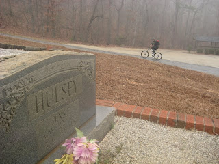 Joey reaches the Col di Cemeteri