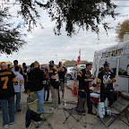 The tailgate spot next to the stadium