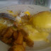 Eggs Barrone (poached eggs on crawfish cakes w/ Hollandaise)