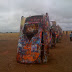 The cars at Cadillac Ranch