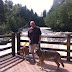 The pack next to the falls