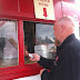 Paying at the Fish & Chips place in Killarney